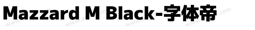 Mazzard M Black字体转换